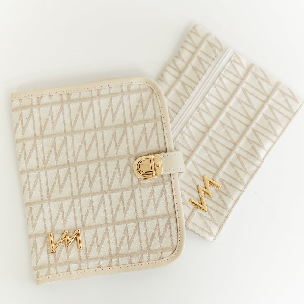 Kit Porta Documentos Origem Bege