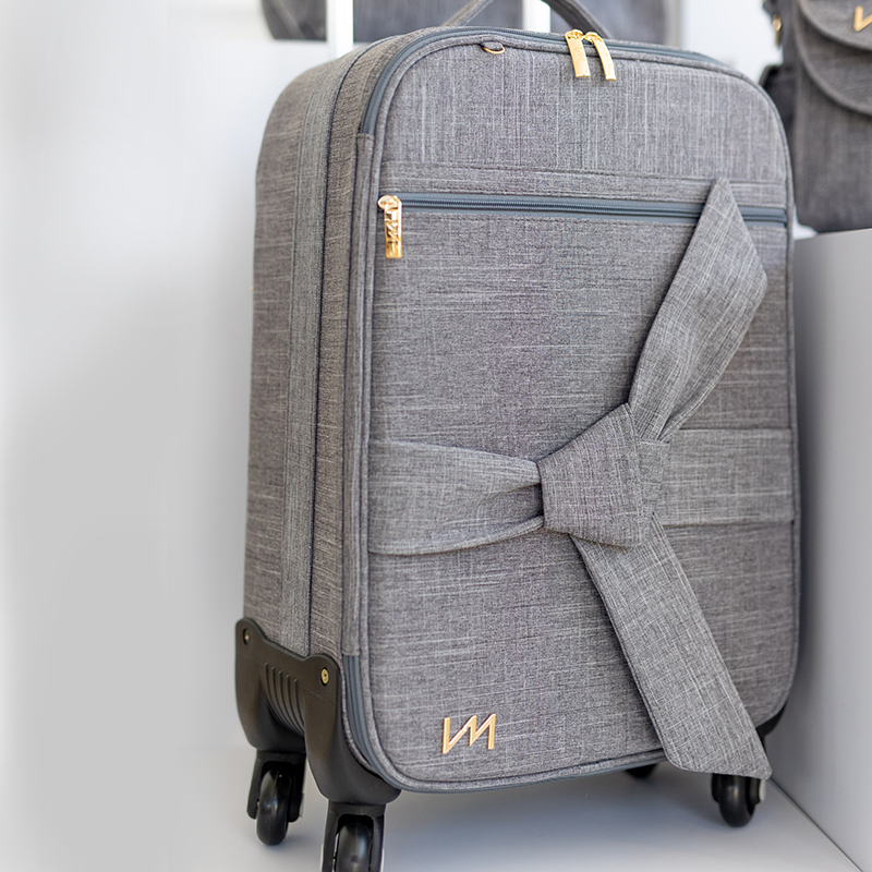 Mala de Rodinhas Nós Cinza