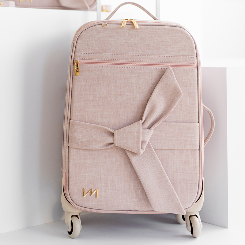 Mala de Rodinhas Nós Rosé