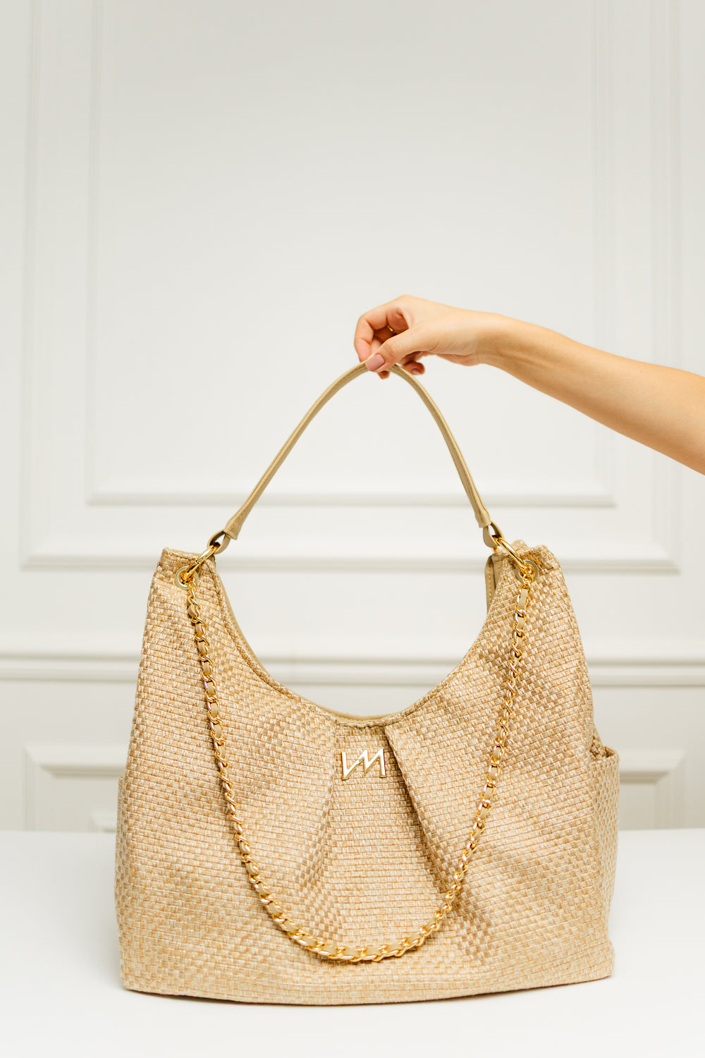 Bolsa Madeleine Tressê Palha