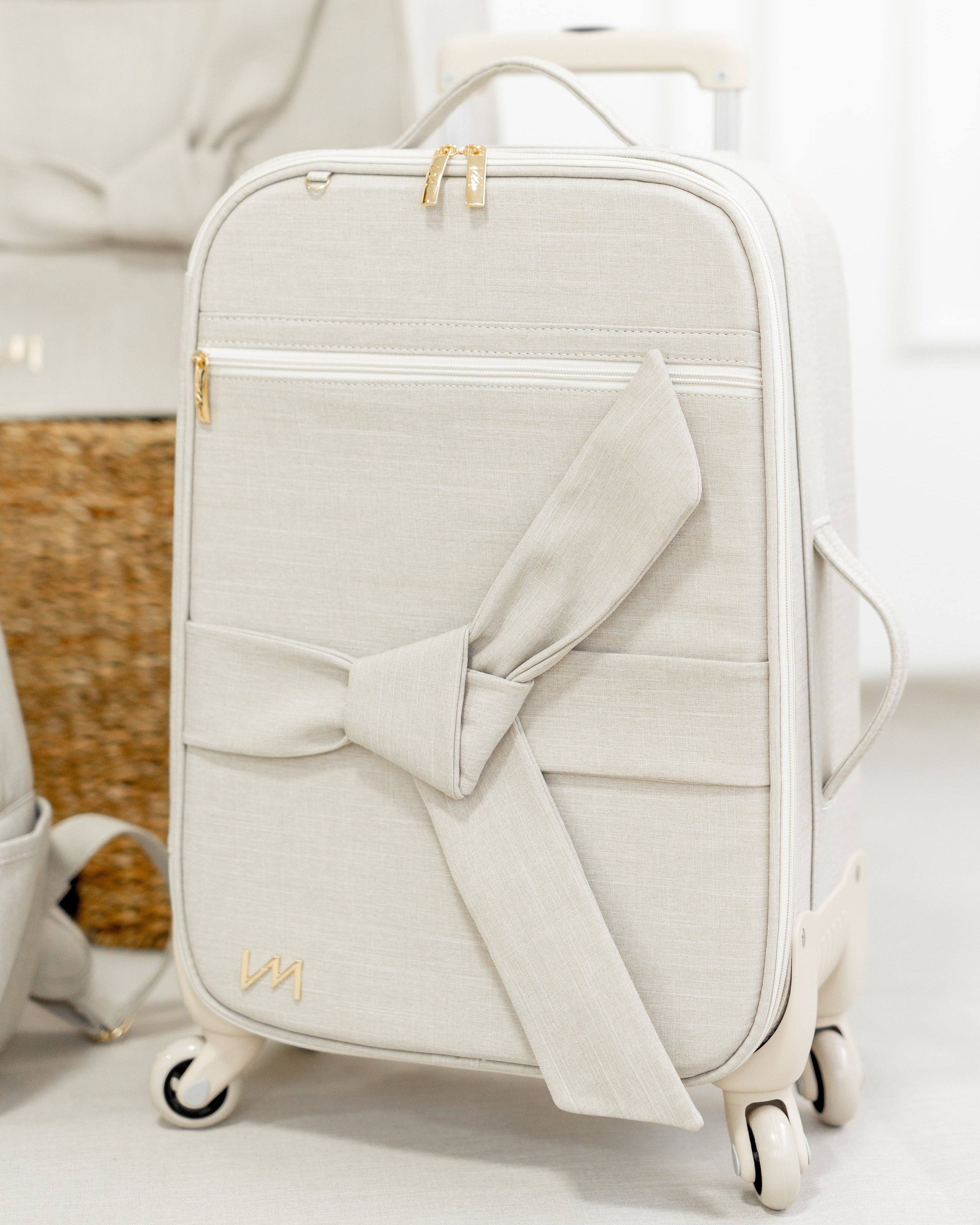 Mala de Rodinhas Nós Bege