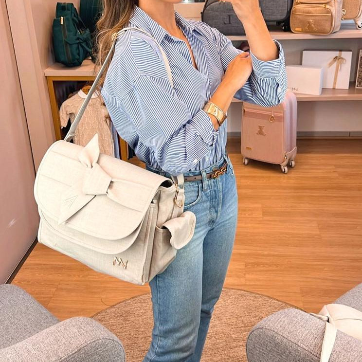 Bolsa Louise Nós Bege