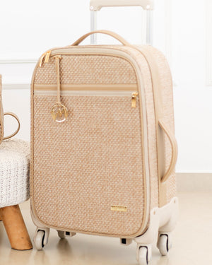 Mala de Rodinhas Tressê Palha