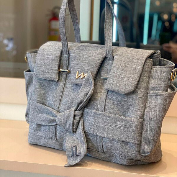 Bolsa Cleo Nós Cinza