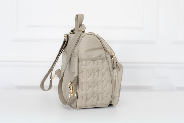 Mochila maternidade  2 em 1 Urban Chic Bege - Pronta Entrega