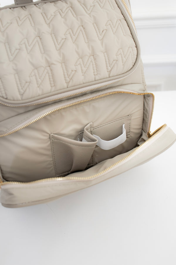 Mochila maternidade  2 em 1 Urban Chic Bege - Pronta Entrega