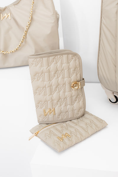 Kit Porta Documentos Urban Chic Bege