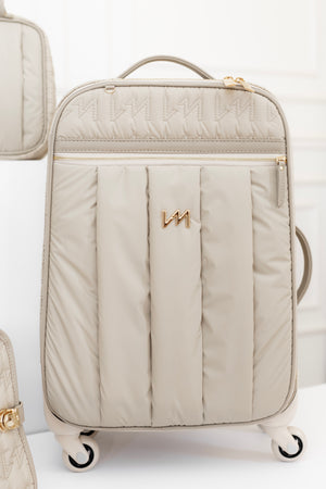 Mala maternidade de Rodinhas Urban Chic Bege