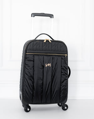 Mala maternidade de Rodinhas Urban Chic Preto