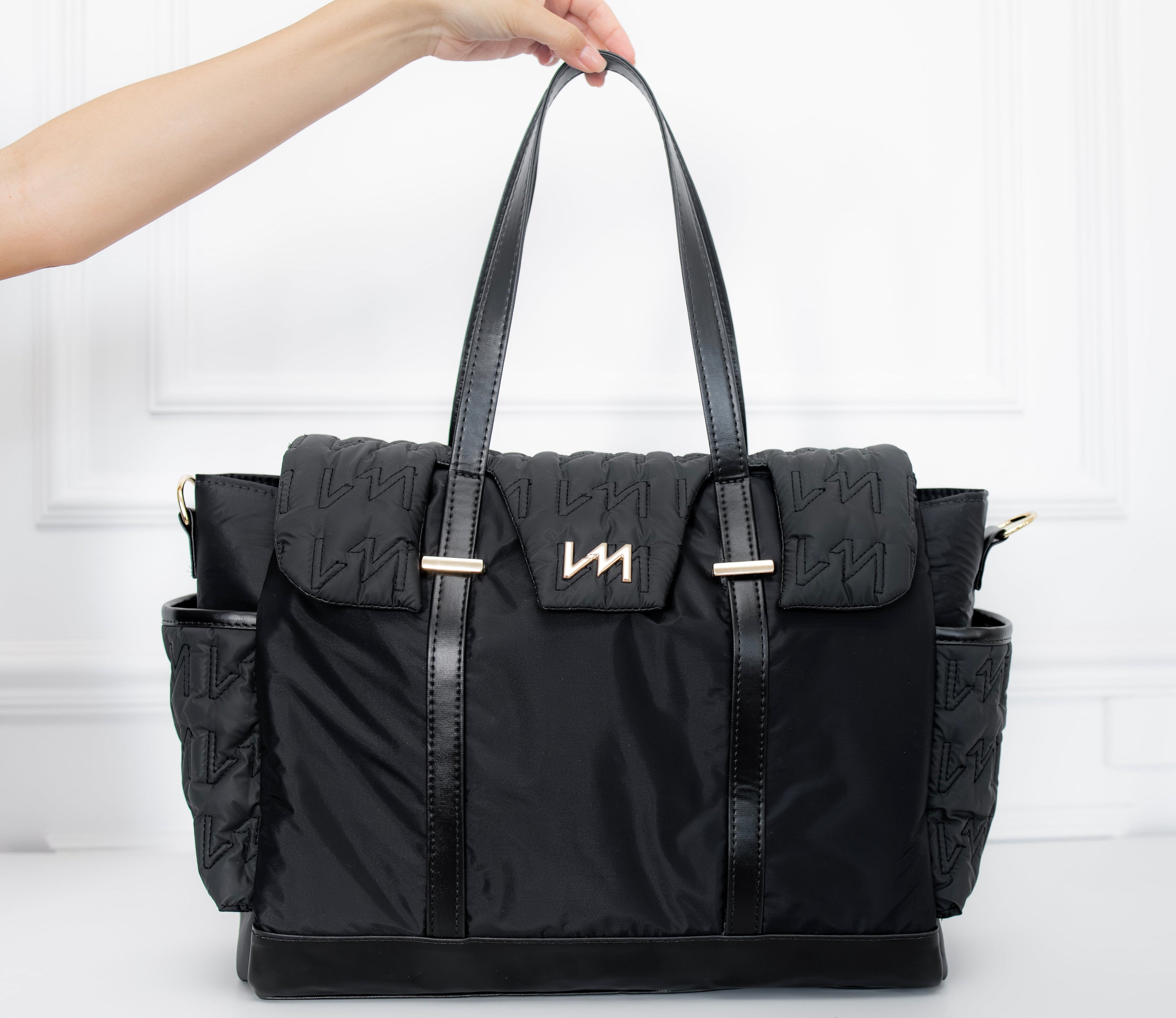 Bolsa Maternidade Cleo Urban Chic Preto - Pronta Entrega