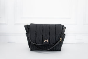 Bolsa maternidade Louise  Mini Urban Chic Preto - Pronta Entrega