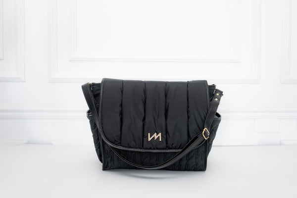 Bolsa maternidade Louise  Mini Urban Chic Preto - Pronta Entrega