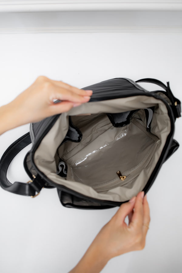 Bolsa maternidade Louise Mini Urban Chic Preto