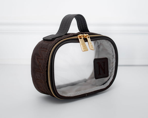 Necessaire Cristal PP Urban Chic marrom