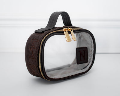 Necessaire Cristal PP Urban Chic marrom
