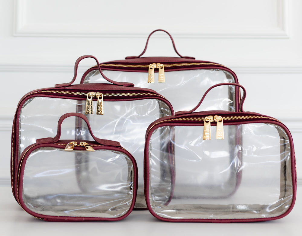 Kit Cristal Ella bordô