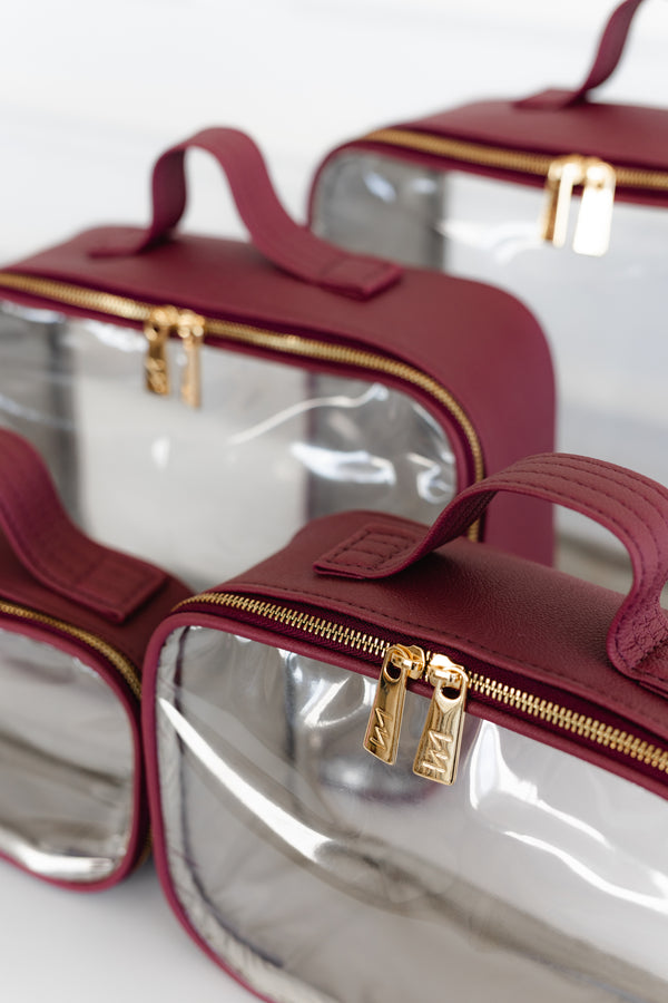 Kit Cristal Ella bordô