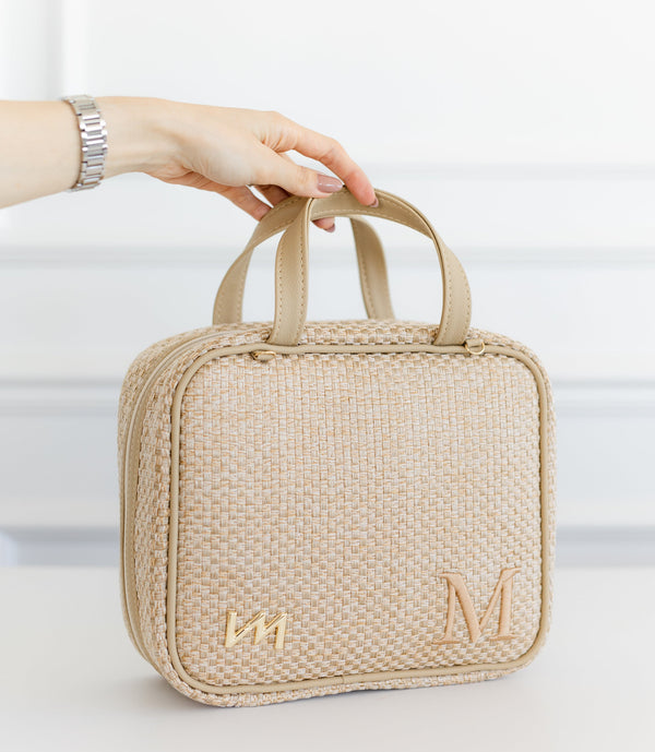 Frasqueira térmica Tressê Palha - Pronta Entrega