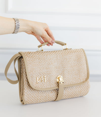 Trocador Portátil tressê palha