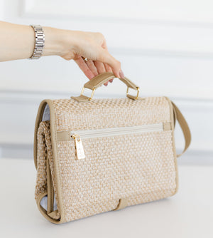 Trocador Portátil tressê palha