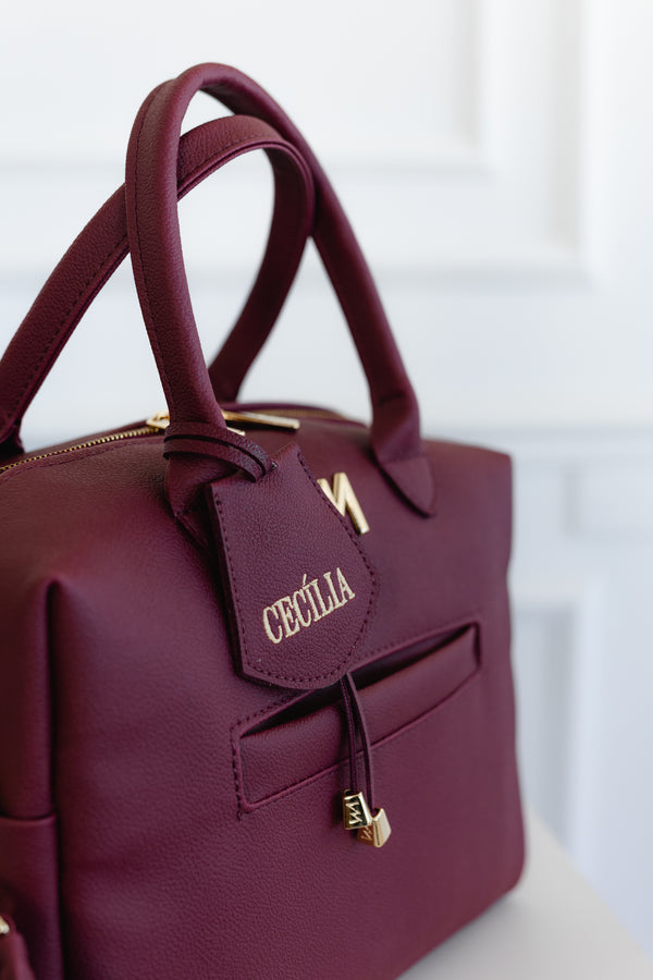 Pingente Ella Nome Bordô