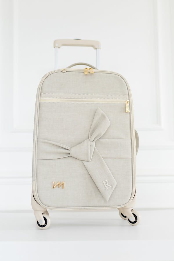 Kit Bolsas Maternidade Nós Bege - Mala de rodinhas, Mochila 2 em 1 , Bolsa Cloe e Kit de Necessaires.