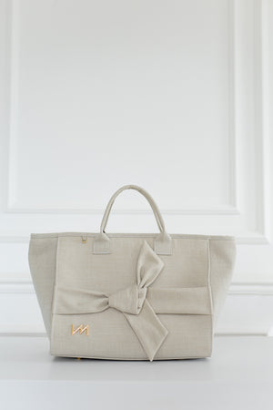 Kit Bolsas Maternidade Nós Bege - Mala de rodinhas, Mochila 2 em 1 , Bolsa Cloe e Kit de Necessaires.