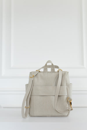 Kit Bolsas Maternidade Nós Bege - Mala de rodinhas, Mochila 2 em 1 , Bolsa Cloe e Kit de Necessaires.