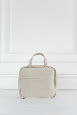 Kit Bolsas Maternidade Nós Bege - Mala de rodinhas, Bolsa Cleo , Frasqueira Termica e Trocador Portátil.