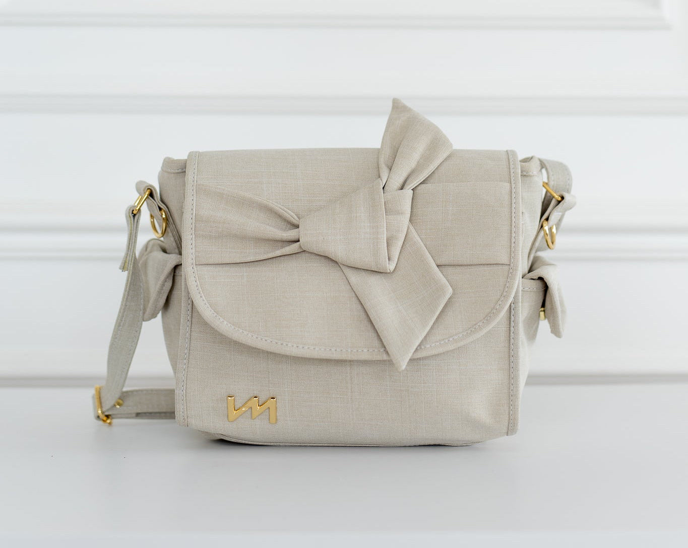 Bolsa Louise Mini Nós Linho Bege