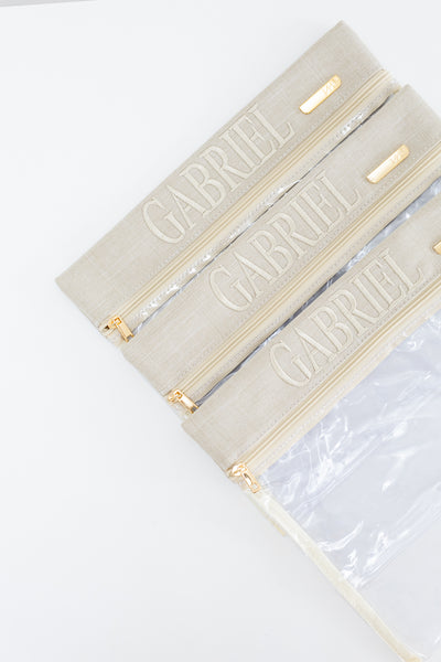 Kit de Organizadores Porta Look Linho bege