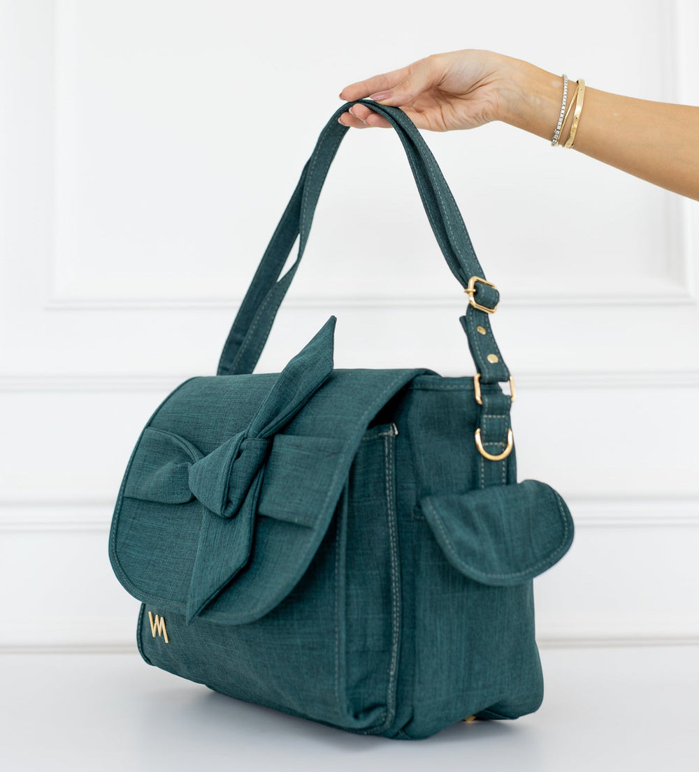Bolsa Louise Nós Verde - Pronta Entrega