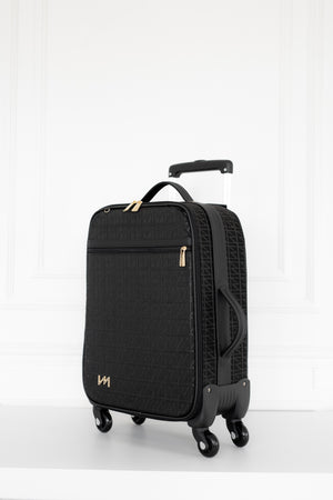 Kit Bolsas Maternidade Origem Preto - Mala de rodinhas, Bolsa Cleo, Mochila 2 em 1, Frasqueira térmica e Trocador portátil