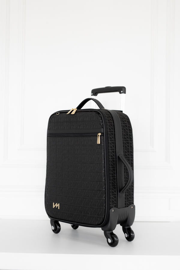 Kit Bolsas Maternidade Origem Preto - Mala de rodinhas, Bolsa Cleo, Mochila 2 em 1, Frasqueira térmica e Trocador portátil