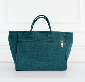 Bolsa Cloé Nós Linho verde - Pronta Entrega