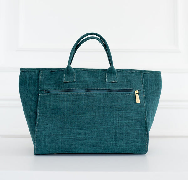 Bolsa Cloé Nós Linho verde - Pronta Entrega