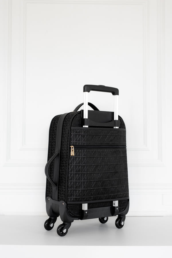 Kit Bolsas Maternidade Origem Preto - Mala de rodinhas, Bolsa Cleo, Mochila 2 em 1, Frasqueira térmica e Trocador portátil