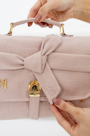 Kit Bolsas Maternidade Nós Rosé - Mala de rodinhas, Bolsa Madeleine, Mochila 2 em 1 e Trocador portátil.