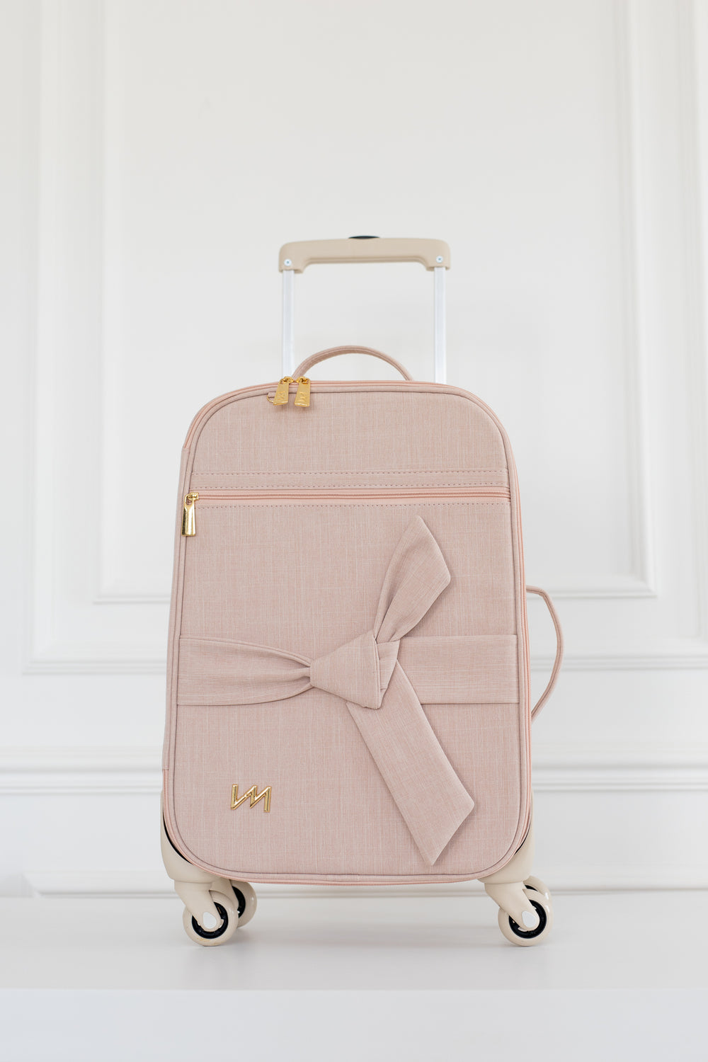 Kit Bolsas Maternidade Nós Rosé - Mala de rodinhas, Cleo, Louise Mini e Kit Porta Documentos