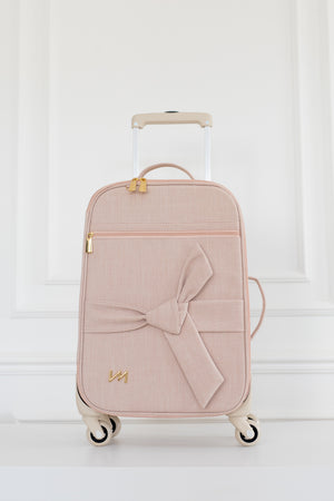 Kit Bolsas Maternidade Nós Rosé - Mala de rodinhas, Cleo, Louise Mini e Kit Porta Documentos