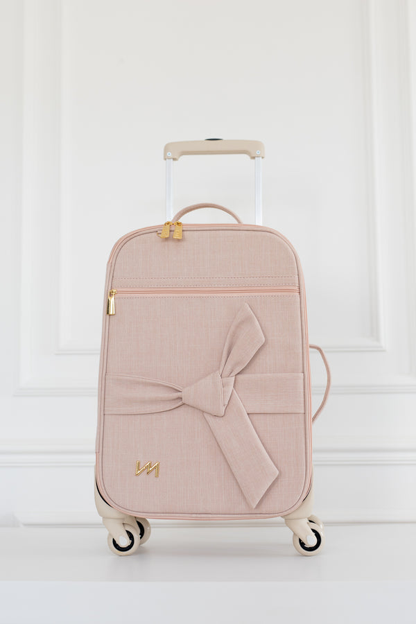 Kit Bolsas Maternidade Nós Rosé - Mala de rodinhas, Cleo, Louise Mini e Kit Porta Documentos