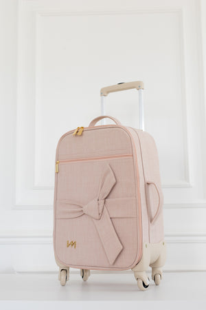 Kit Bolsas Maternidade Nós Rosé - Mala de rodinhas, Cleo, Louise Mini e Kit Porta Documentos