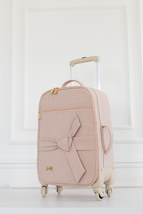 Kit Bolsas Maternidade Nós Rosé - Mala de rodinhas, Cleo, Louise Mini e Kit Porta Documentos