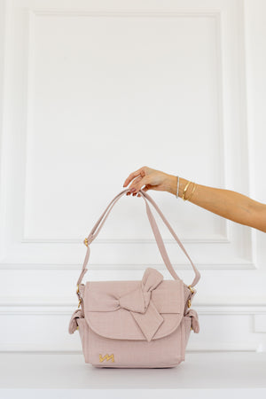 Kit Bolsas Maternidade Nós Rosé - Mala de rodinhas, Cleo, Louise Mini e Kit Porta Documentos