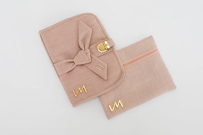 Kit Porta Documentos Nós Rosé