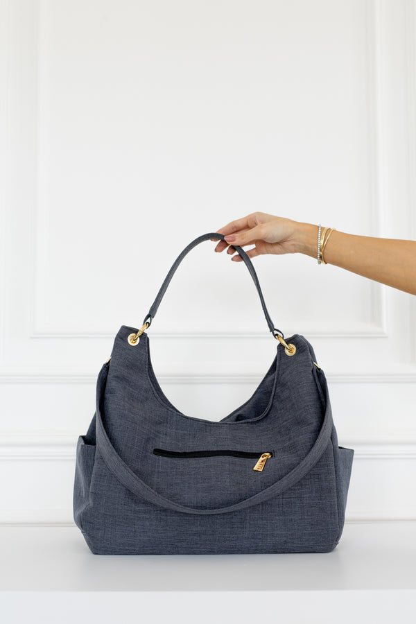 Kit Bolsas Maternidade Nós Preto - Mala de rodinhas, Bolsa Madeleine, Mochila 2 em 1 , Porta Documentos e Trocador Portátil.&nbsp;