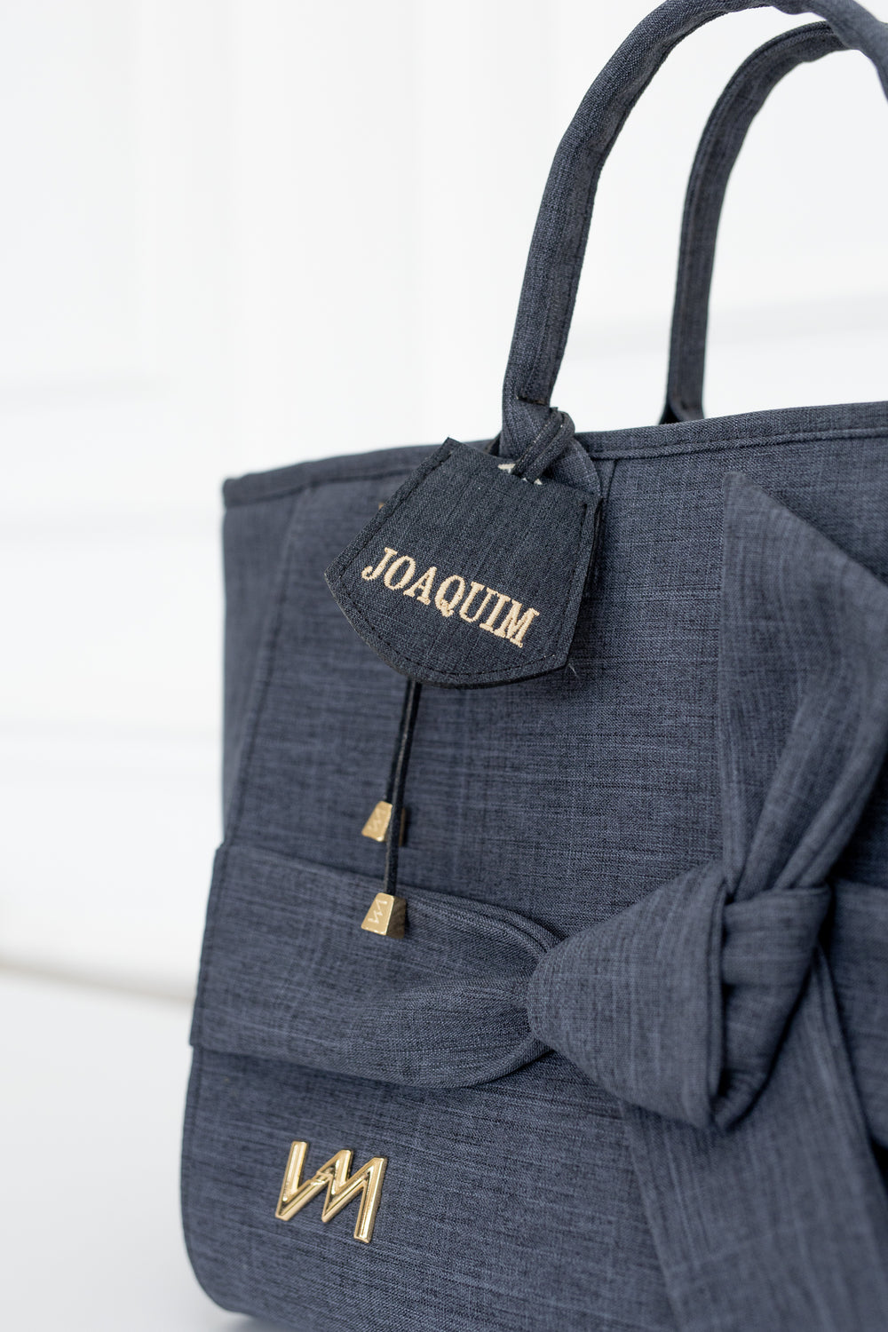 Pingente Ella Nome Linho Preto