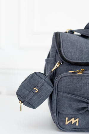 Porta Chupetas Ella Linho Preto