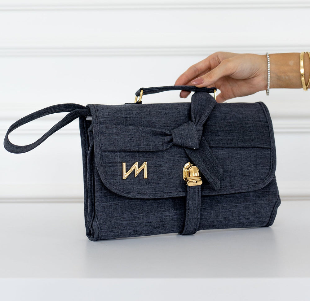 Trocador Portátil Nós Preto - Pronta Entrega