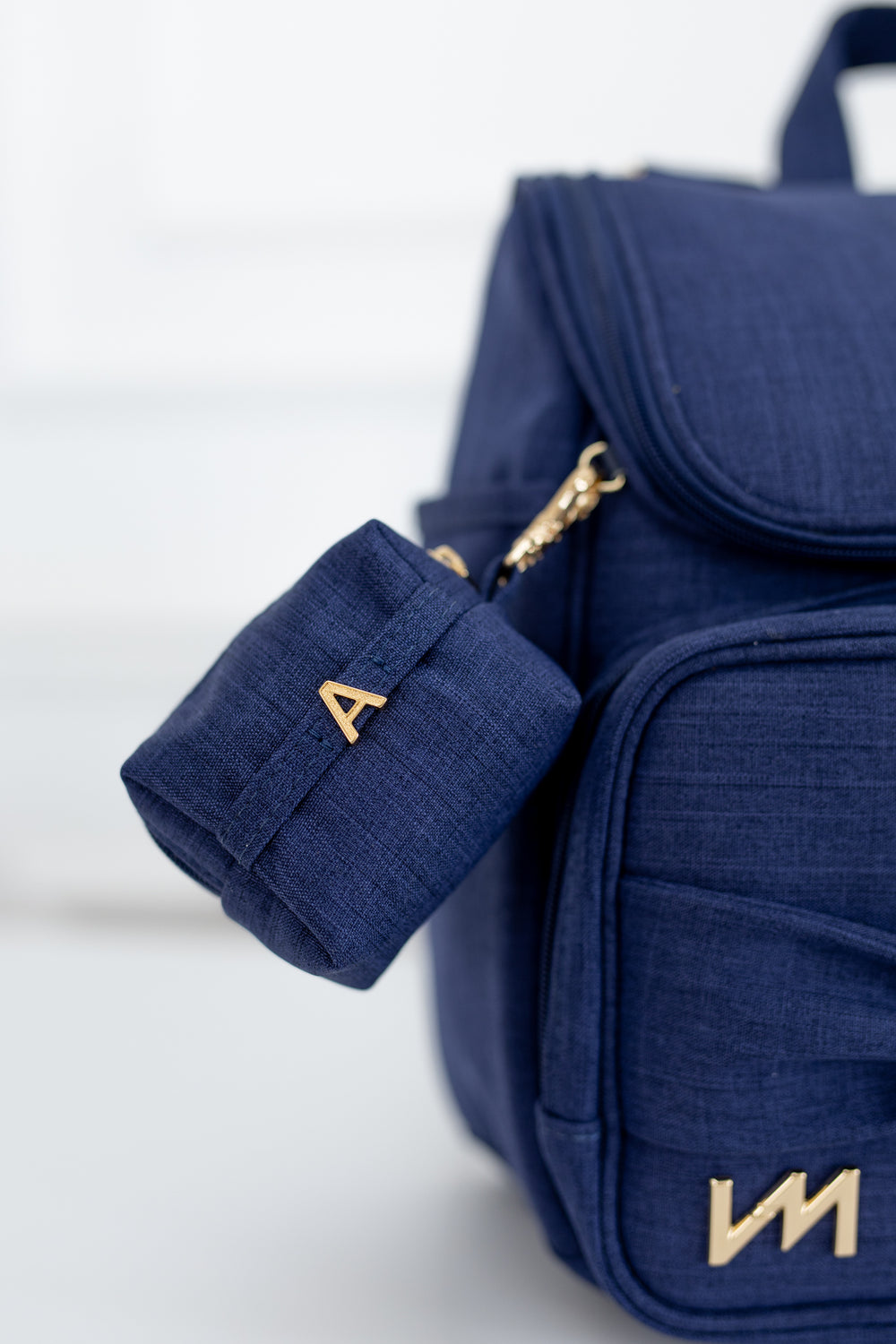 Porta Chupetas Ella Linho Marinho